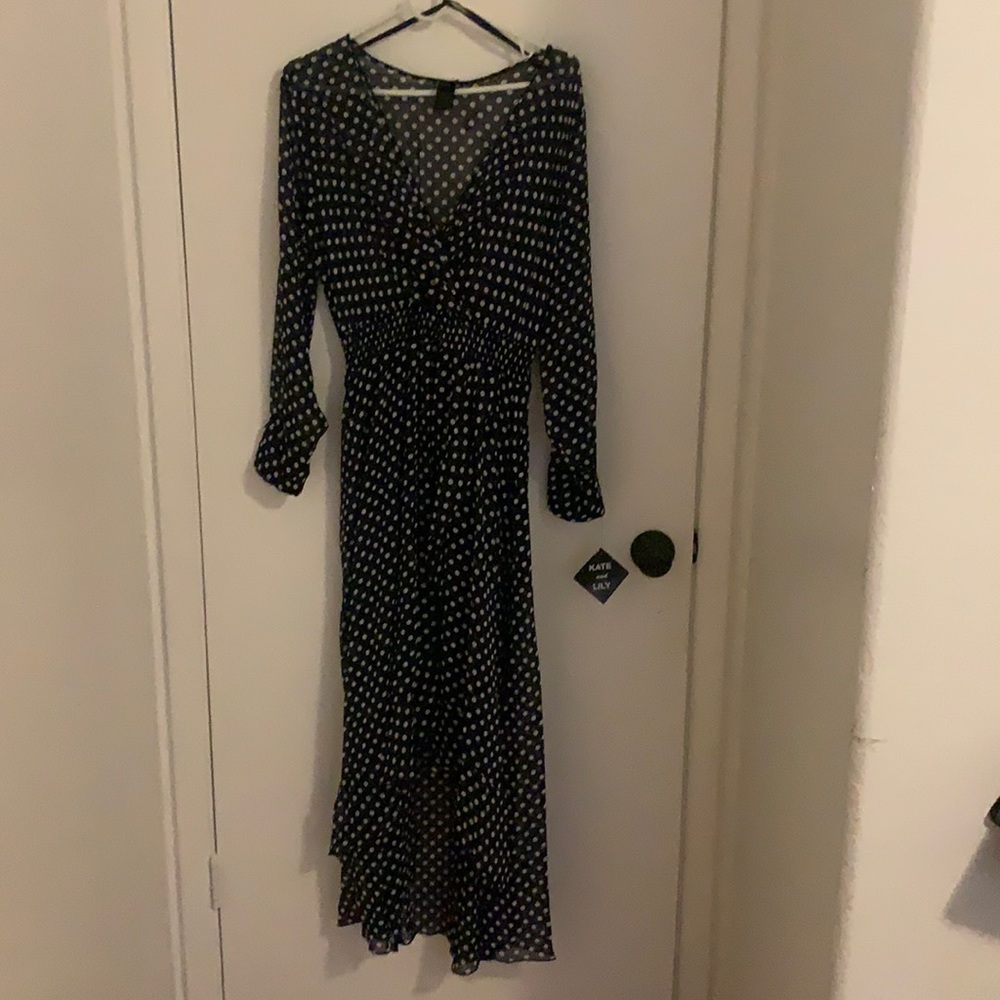 Polka Dot Maxi Dress